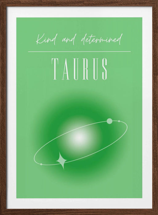 Taurus Zodiac Print Art Framed Art Modern Wall Decor