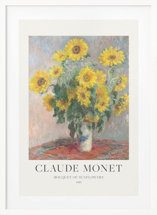 Bouquet Of Sunflowers Framed Art Modern Wall Decor