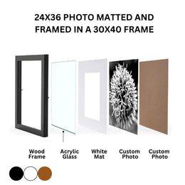 24x36 Photo Matted & Framed in a 30x40 Picture Frame – Elegant Display for Art & Posters  ModernMemoryDesign.com 