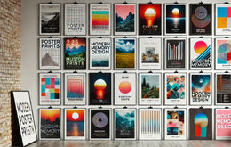 25 Prints 32x48 inch  Matte luster Paper  Modern Memory Design Picture frames 