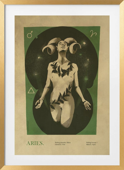 Aries print Framed Art Modern Wall Decor