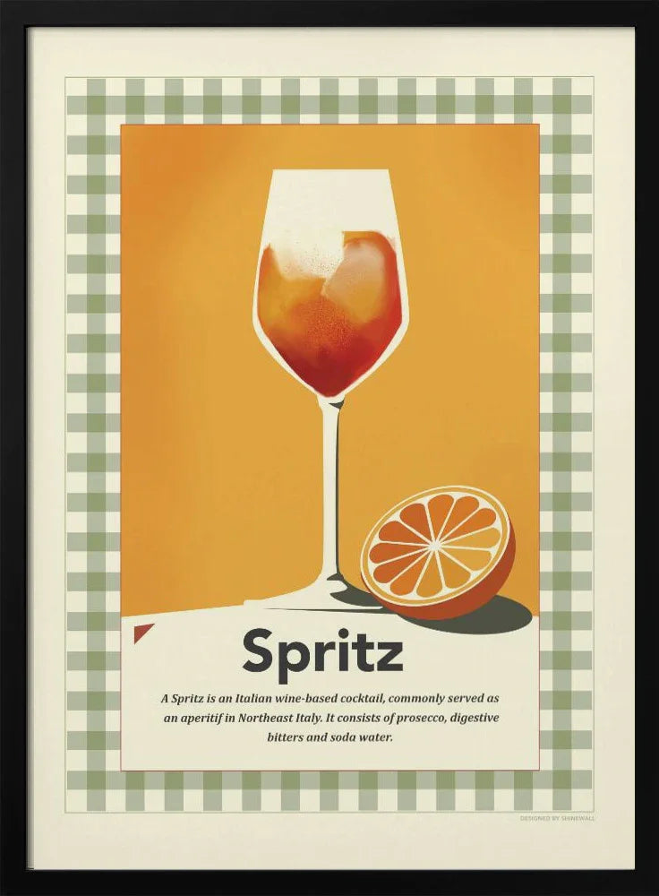 Spritz retro print - Dion Gem Framed Art | Home or Office Art