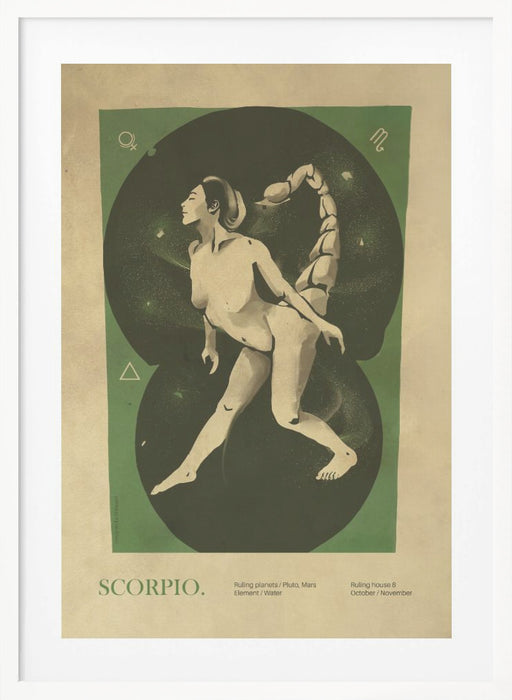 Scorpio print Framed Art Modern Wall Decor