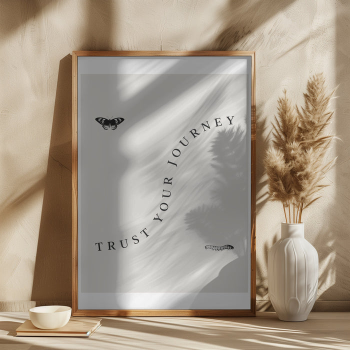 Trust Your Journey Square Poster Art Print by Beth Cai