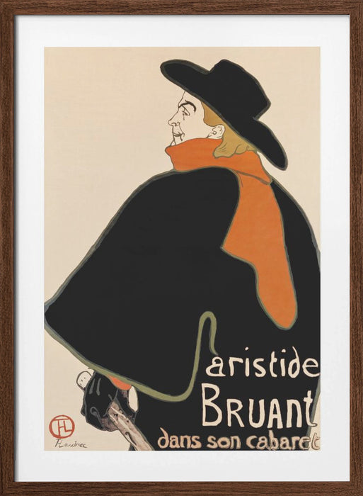 Aristide Bruant In His Cabaret (1893) Framed Art Modern Wall Decor