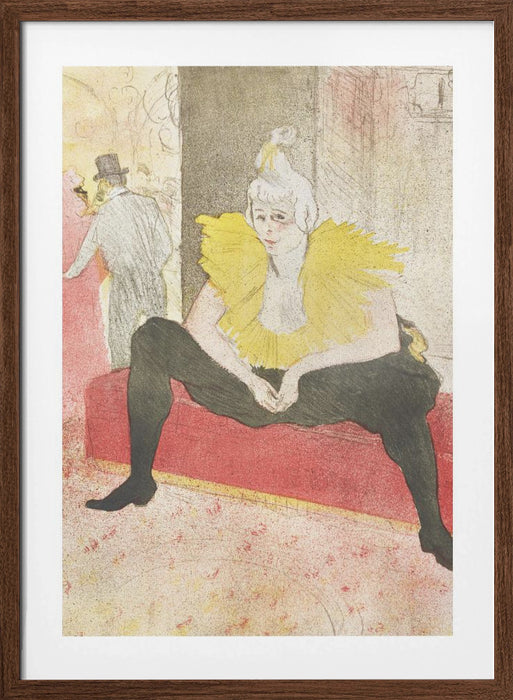 The Seated Clowness (miss Cha U Kao) (1896) Framed Art Modern Wall Decor