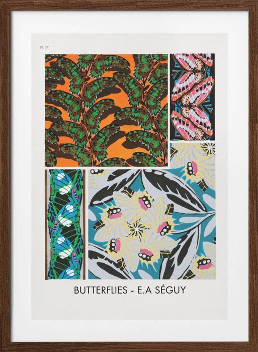 Butterflies 17 Framed Art Modern Wall Decor