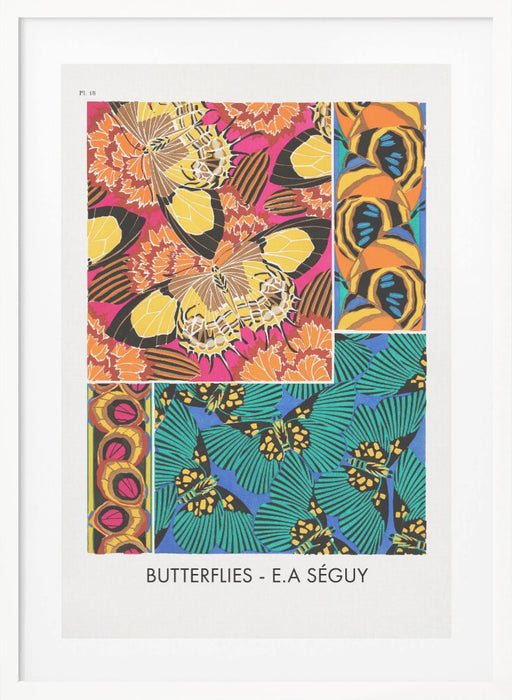 Butterflies 18 Framed Art Modern Wall Decor