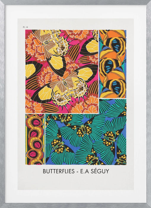 Butterflies 18 Framed Art Modern Wall Decor