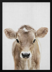 Peekaboo Baby Cow Framed Art Lola Peacock | Home or Office Art