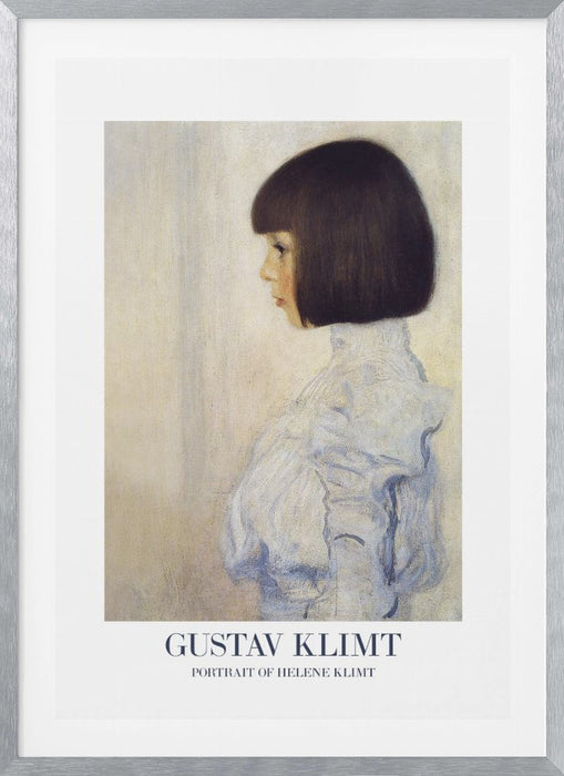 Portrait of Helene Klimt (1898) Poster Framed Art Modern Wall Decor