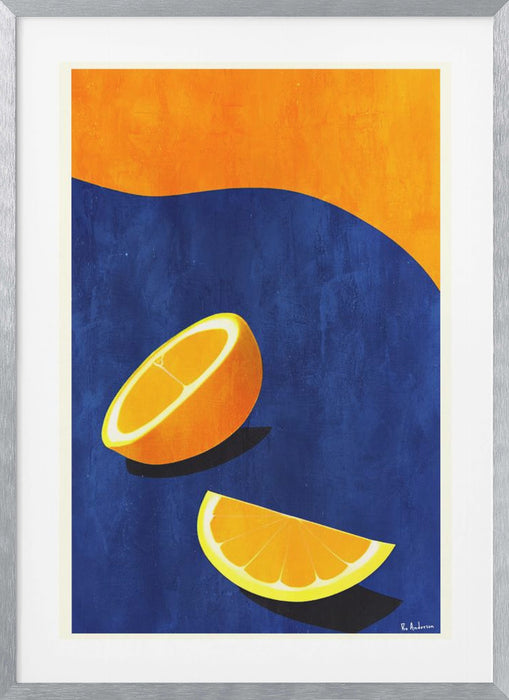 Petit Déjeuner, Deux Oranges Framed Art Modern Wall Decor