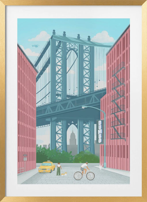Dumbo, New York Framed Art Modern Wall Decor