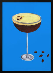Espresso Martini Blue - Alice Straker Framed Art | Home or Office Art