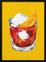 Negroni Sunshine Yellow - Alice Straker Framed Art | Home or Office Art