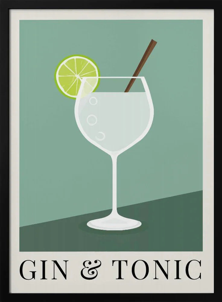 Gin &amp; Tonic - Andreas Magnusson Framed Art | Home or Office Art