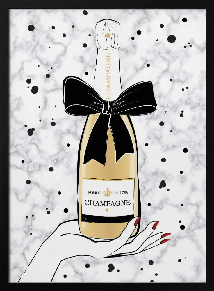 Holding Champagne - Martina Framed Art | Home or Office Art