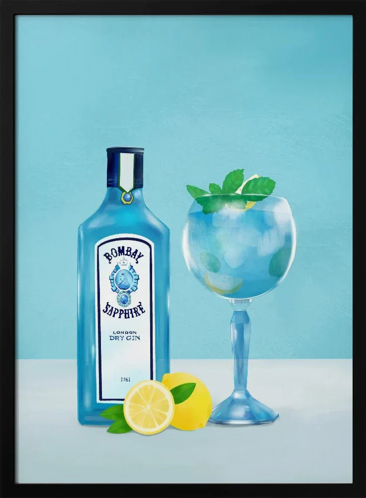 Gin Cocktail - Petra Lizde Framed Art | Home or Office Art