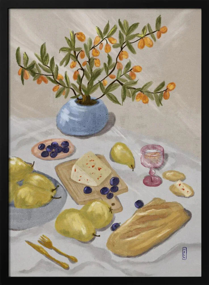 Gin and Tonic In the Afternoon Sun Illustration - Dirkie Nell Framed Art | Home or Office Art