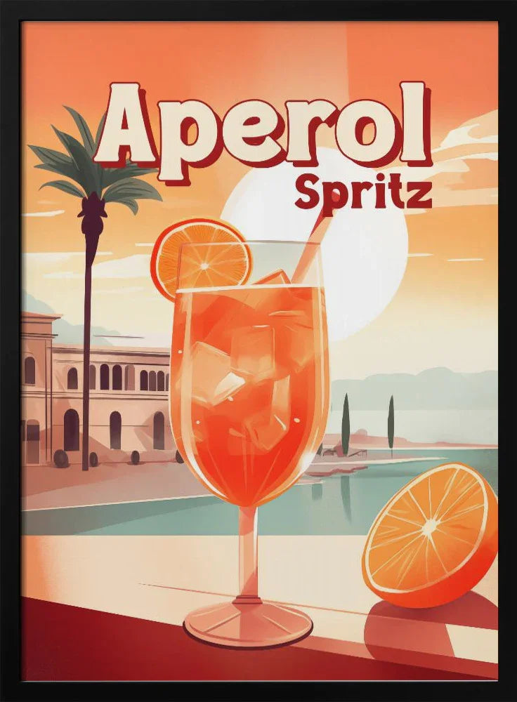 Aperol Spritz Tropical - Andreas Magnusson Framed Art | Home or Office Art