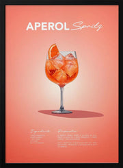 Aperol Spritz Recipe - Andreas Magnusson Framed Art | Home or Office Art