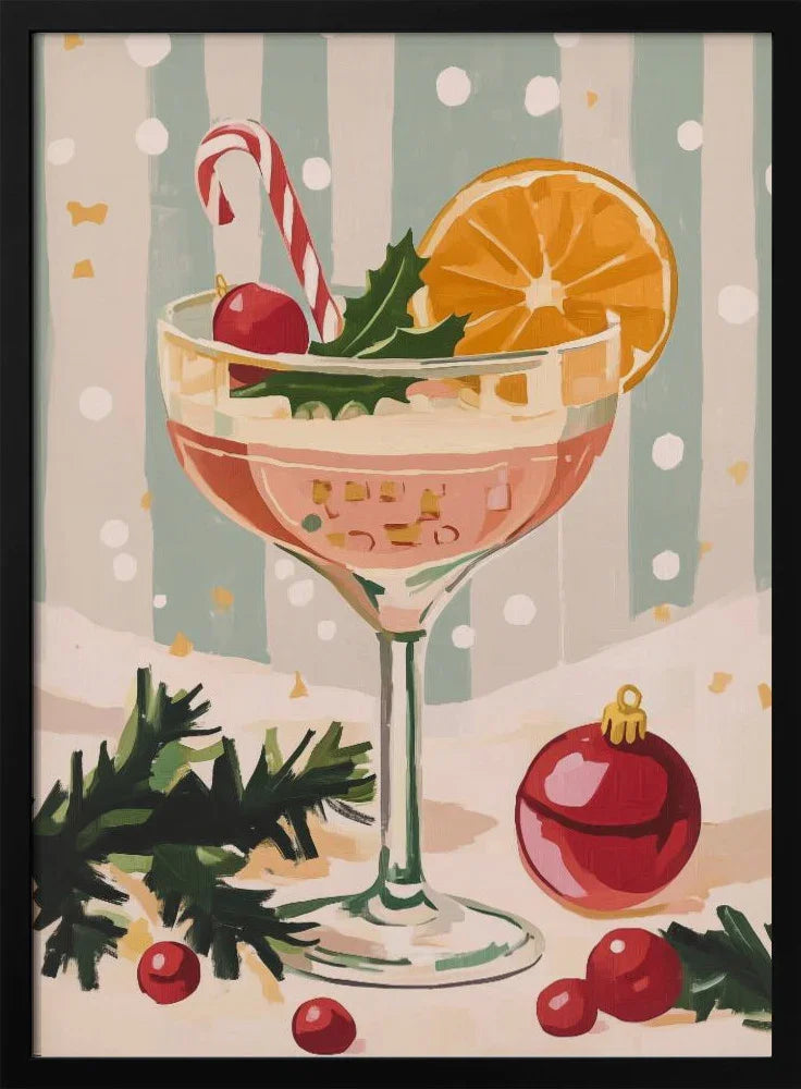 Christmas Cocktail - Melloi Art Prints Framed Art | Home or Office Art