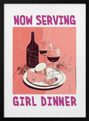 Girl Dinner No 1 - Andreas Magnusson Framed Art | Home or Office Art