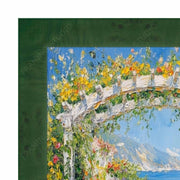 16x16 Frame Green Burl Wood Flat Picture Frame