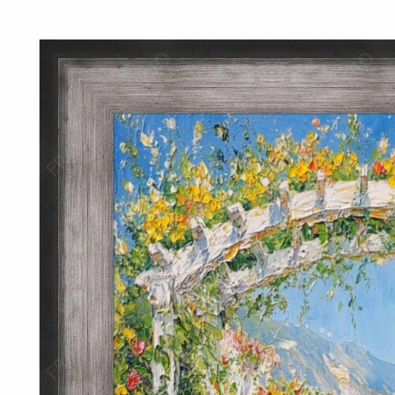 13x19 Frame Custom Frame Raiders Silver/Black Gunmetal Picture Frame