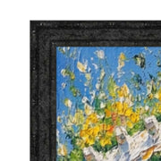 8.5x11 Frame Slim Bright Chrome Silver Pebbled Texture Picture Frame