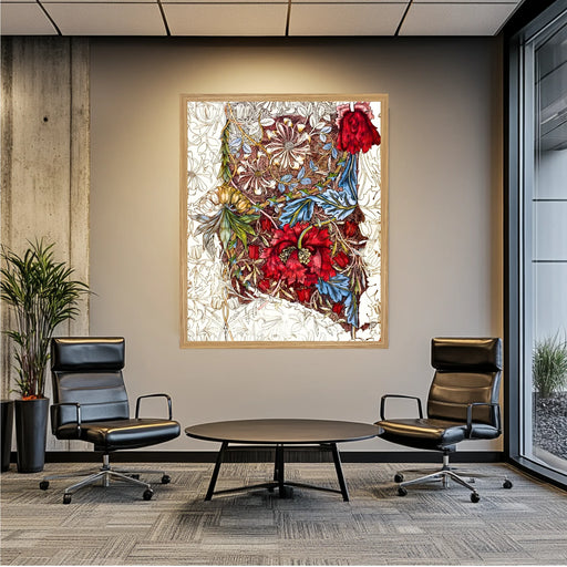 Corporate Office Decor Wal lArt 40x60 Frame|Business Office Art