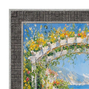 28x40 Frame Rustic Wood Black Silver Picture Frame