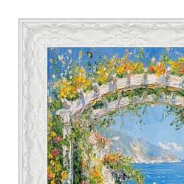 12x16 Frame Glossy Ornate Wedding White Picture Frame