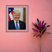 Donal Trump Red White and Blue Picture Frame Wall Hanging MADE IN USA  ModernMemoryDesign.com 