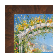 40x40 Frame Brown Coffee Burl Wood Flat Picture Frame