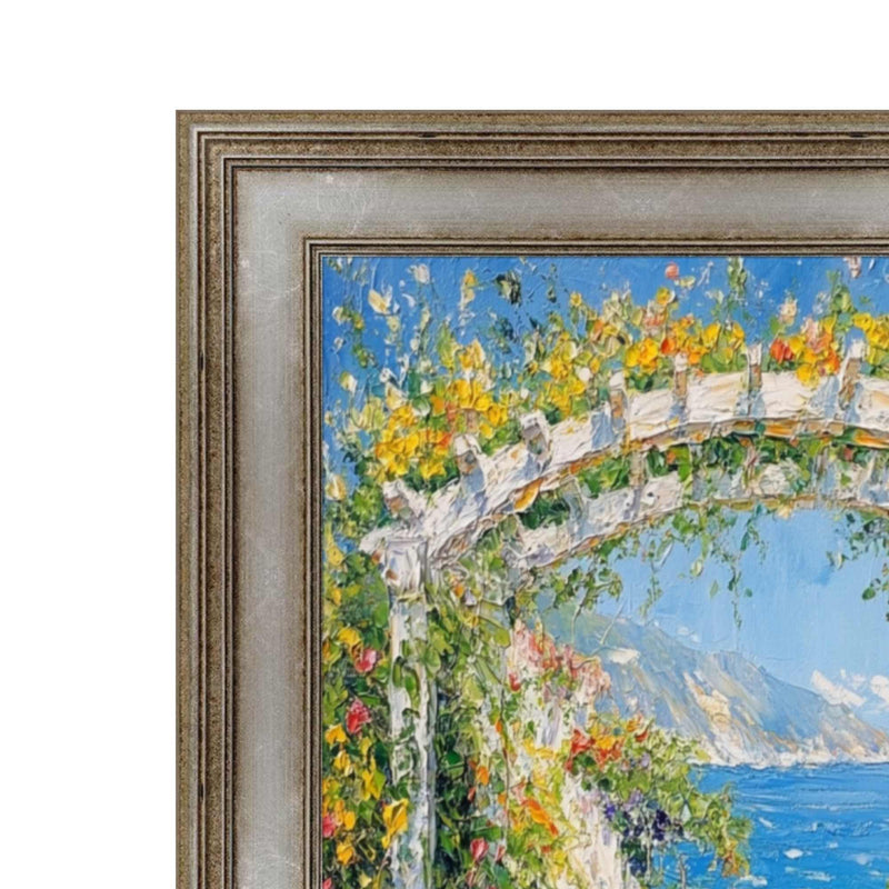 36x36 Frame Vintage Antique Silver Flat Panel Picture Frame