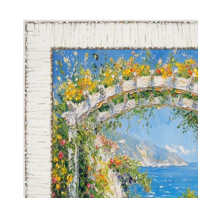 24x24 Frame White Birch Wood Scoop Picture Frame