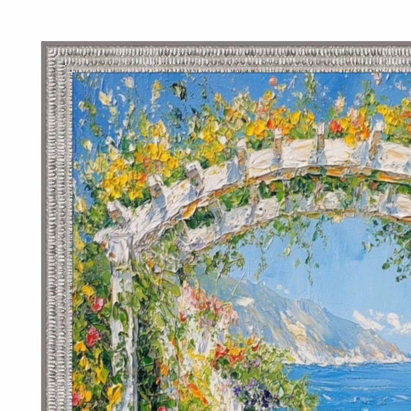 14x18 Frame Slim Bright Chrome Silver Pebbled Texture Picture Frame