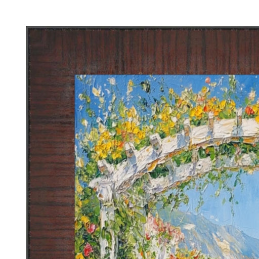 11x15 Frame Wood Grain Mahogany Ven Slope Picture Frame