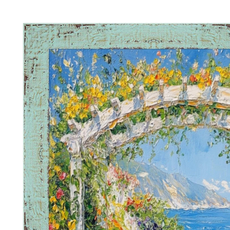 11x11 Frame Slim Teal Seaspray Chabi Chic Farmhouse Rustic Picture Frame