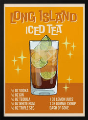 Long Island Iced Tea - WallChart Art Studio Framed Art | Home or Office Art