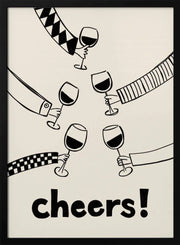 Cheers! Wine Celebration - Rio Soléy Framed Art | Home or Office Art