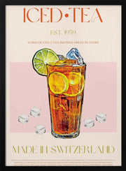 Refreshing Glass of Iced Tea - Nazma Khokhar Framed Art | Home or Office Art