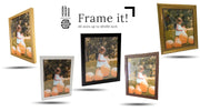 Large Natural 33x41 Wood Picture Frame Acrylic Glass - Light Wooden Poster Frame