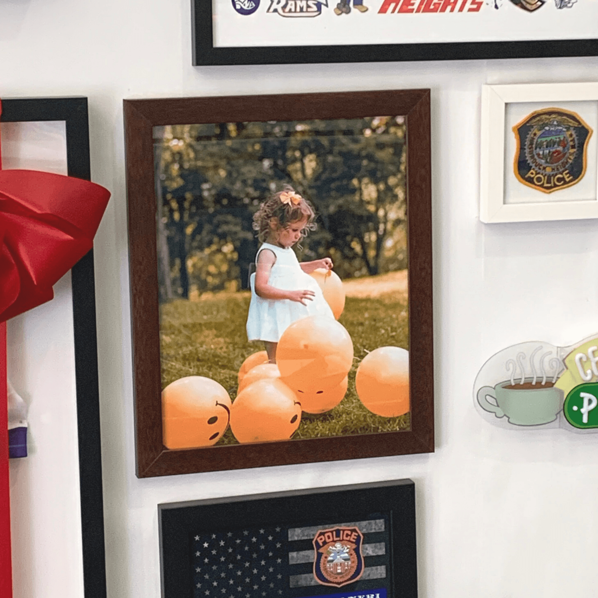 36x27 Dark Walnut Picture Frame | Modern Wood Frame