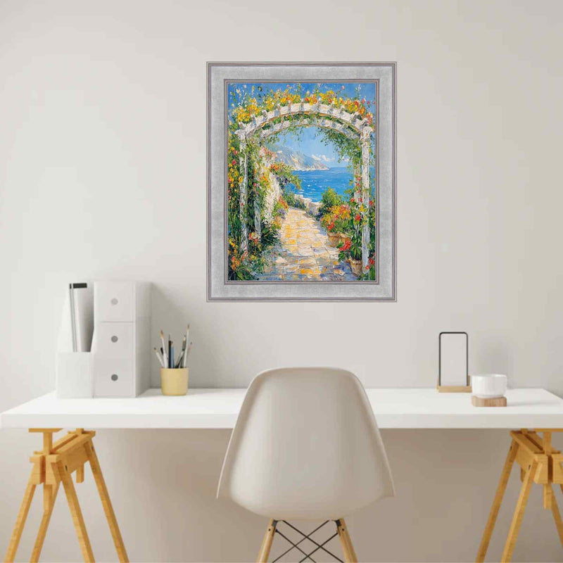 Pitcher Frame Moden 10x12 Picture Frame Modern Contemporary Silver Flat