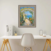 32x48 Frame Industrial Silver Metal Slope Picture Frame