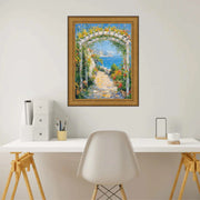 22x30 Frame Industrial Gold Metal Slope Picture Frame