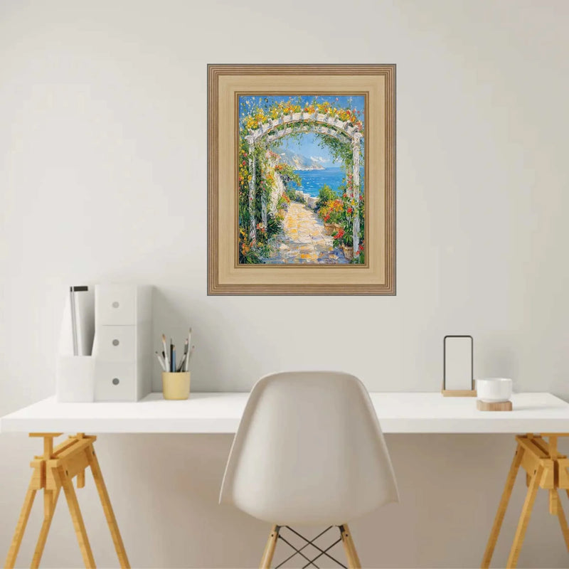 15x15 Frame Wide Antique Silver Gold Wash Picture Frame