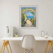 11x11 Frame  Contemporary Silver Brushed Modern Scoop Picture Frame